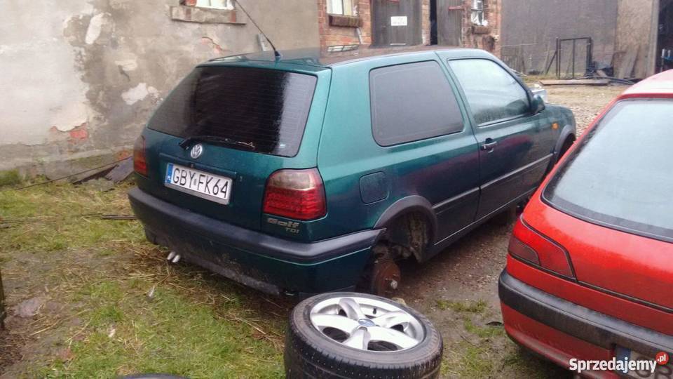 Volkswagen golf 3 19 tdi full na części skóry