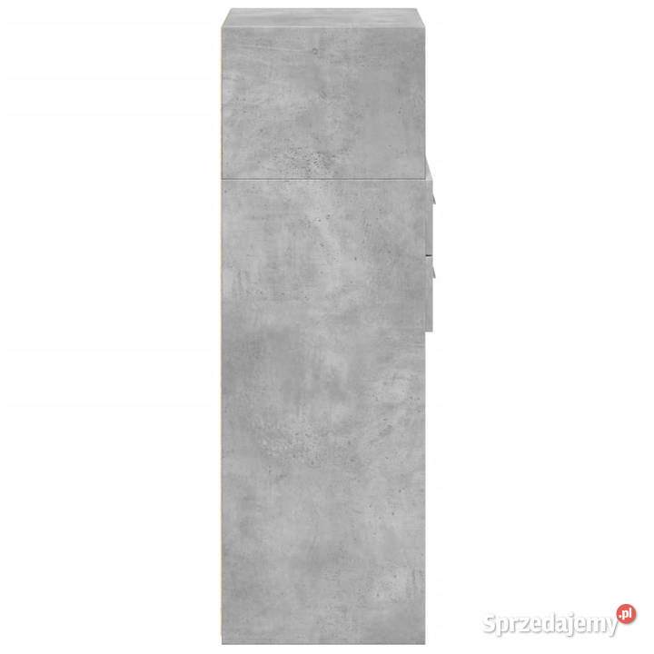 Wysoka szafka szarość betonu 45x425x124 WM846169 mazowieckie Warszawa
