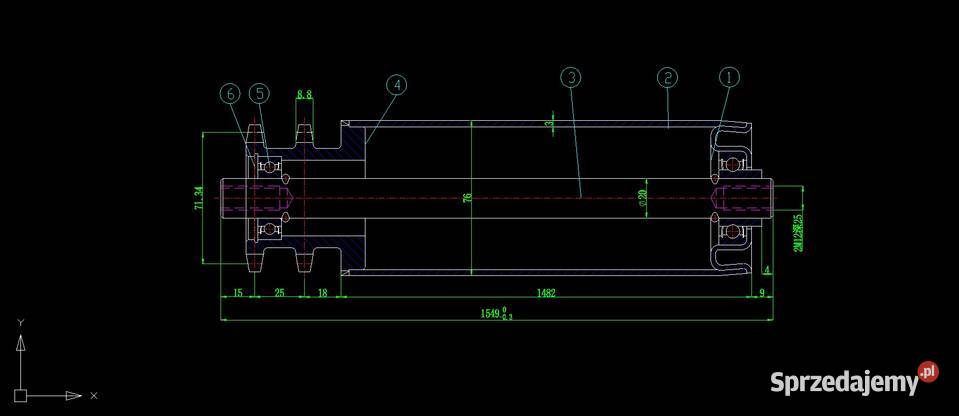 Rolki do przenosników rolkowych przenosnik do lubuskie Gorzów Wielkopolski