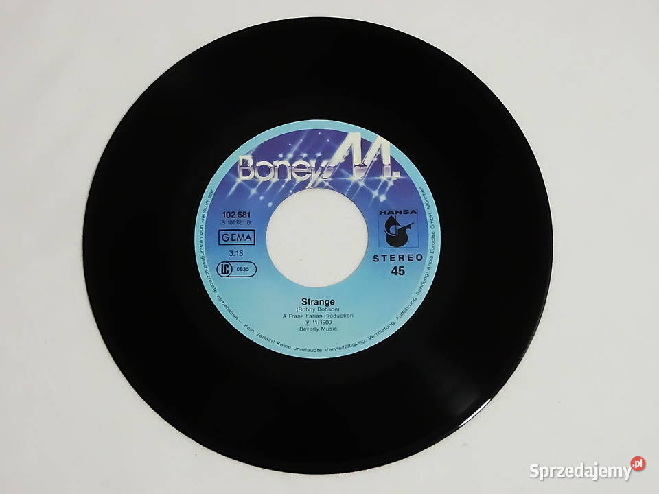 Boney M Felicidad Margherita Label Hansa 102 681