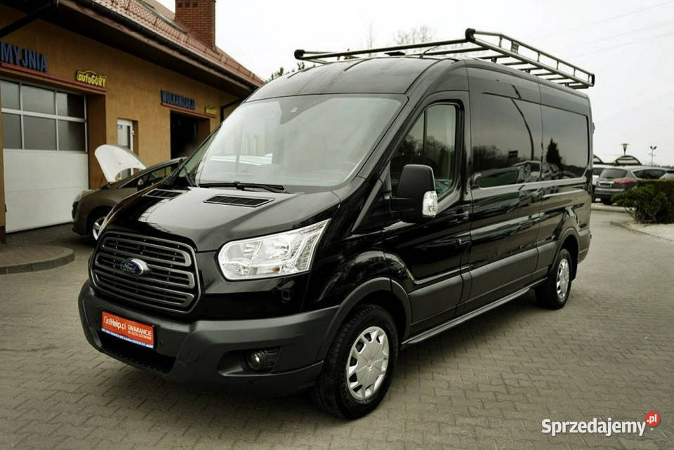 Ford Transit 22TDCI Klima kamera 171 2016r czarny mazowieckie Płock