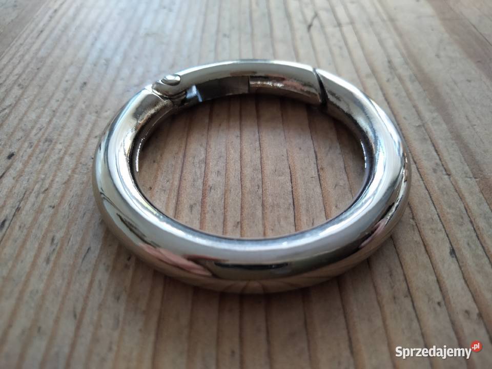 Kółko rymarskie metalowe srebrne zamykane 443156 Uniseks Ostrów Wielkopolski