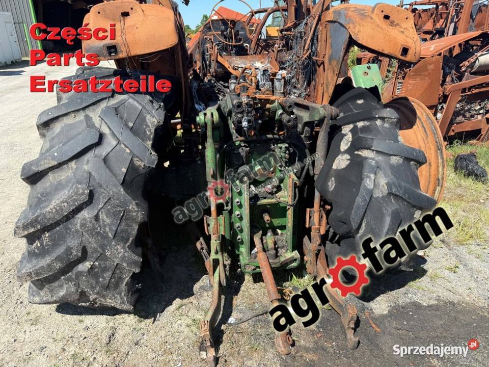 John Deere 6820 części silnik skrzynia biegów Byków