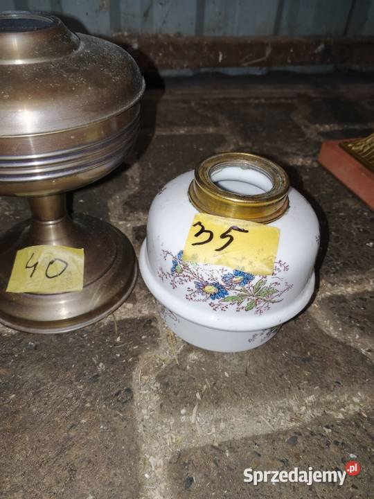 lampy naftowe porcelana Fałków