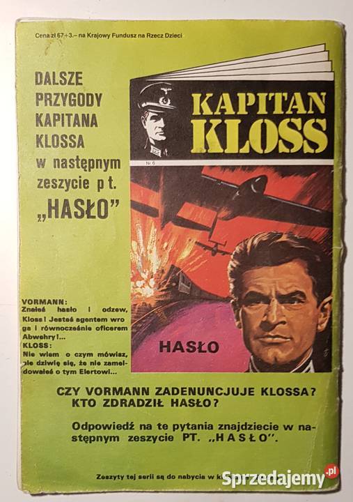 Kapitan Kloss Hasło Ściśle tajne Kuzynka Edyta Rok wydania 1986