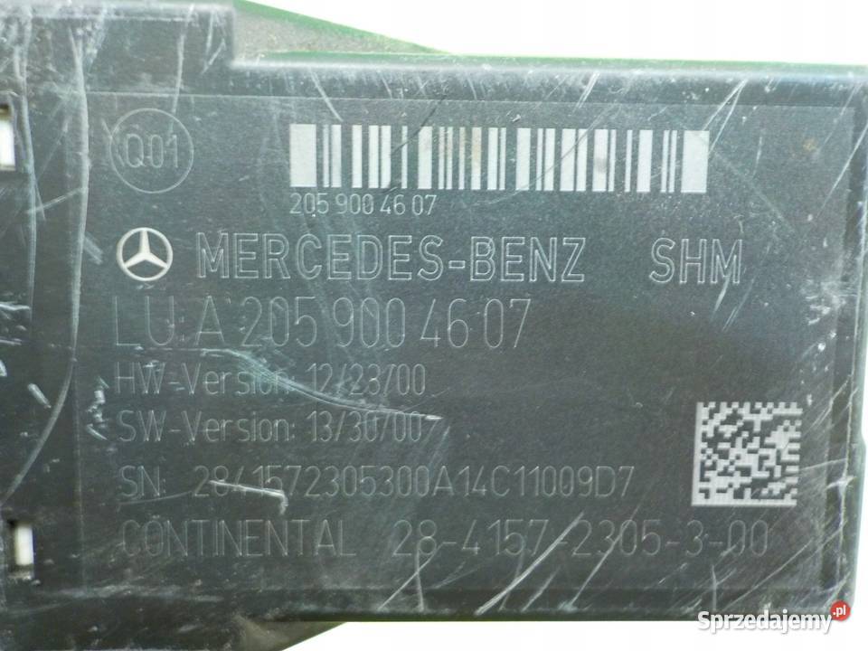 MERCEDES C W205 15r SEDAN 4D modul sterownik Wyposażenie elektryczne Suków sprzedam
