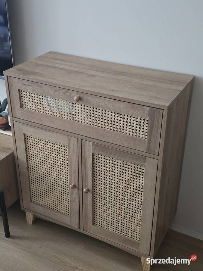 Komoda boho rattan HOMLA NOTTO 74 x 86 x 35 Stan Piaseczno