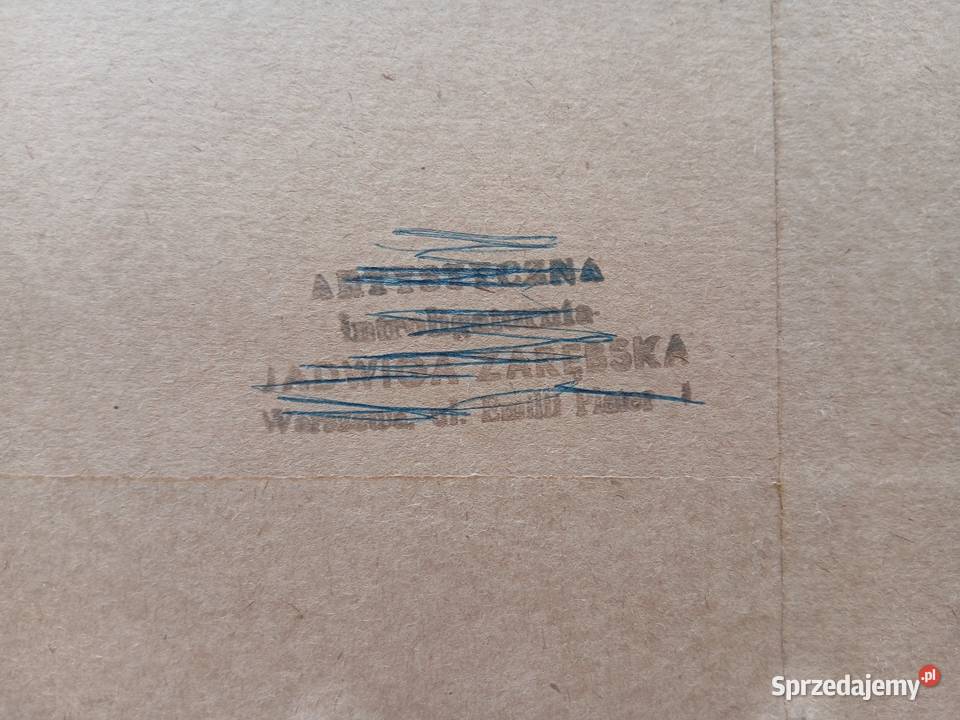 Stary obraz Sława Mldner Wygrzywalska dom Warszawa