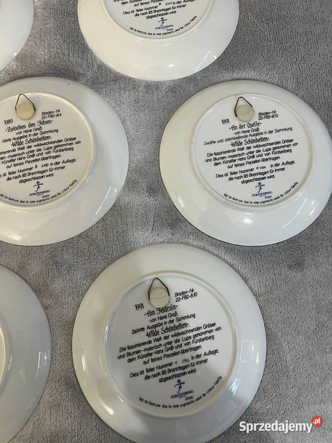 Zestaw 7 talerzy ozdobnych Furstenberg