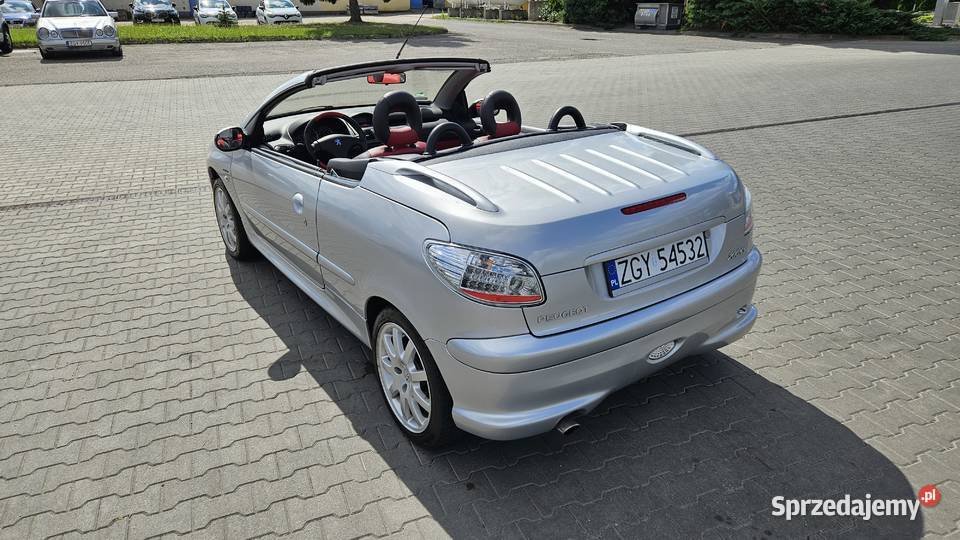 Peugeot 206cc 20 benzyna 136 CzerwonoCzarne 136KM Gryfice