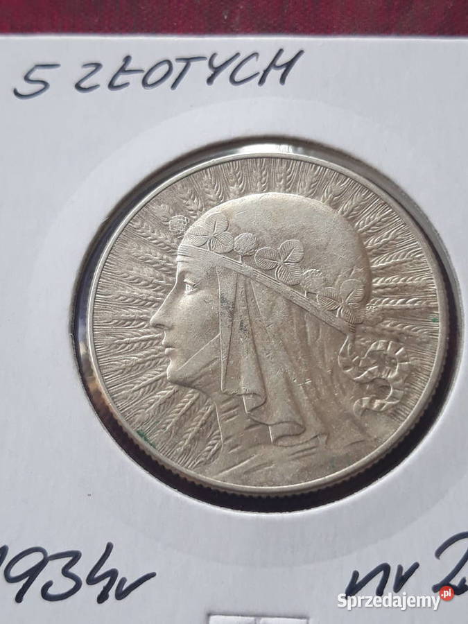 5 Głowa kobiety 1934 r 2 Super Numizmatyka Konin