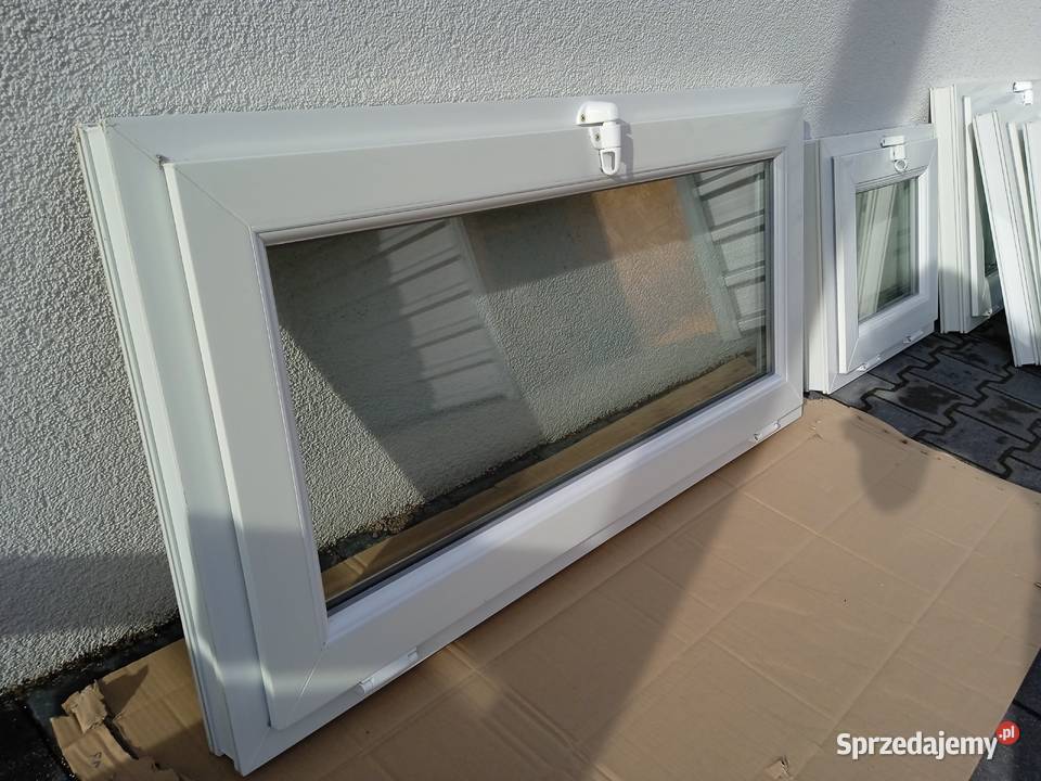 Okno gospodarcze uchylne NOWE PCV 120x60 120cm Drzwi i okna kujawsko-pomorskie Bydgoszcz