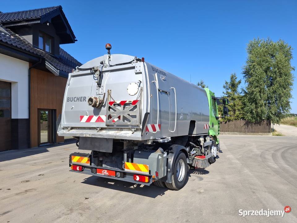 Renault Midlum 270 DXI Zamiatarka BUCHER elektryczne szyby Sierakowice