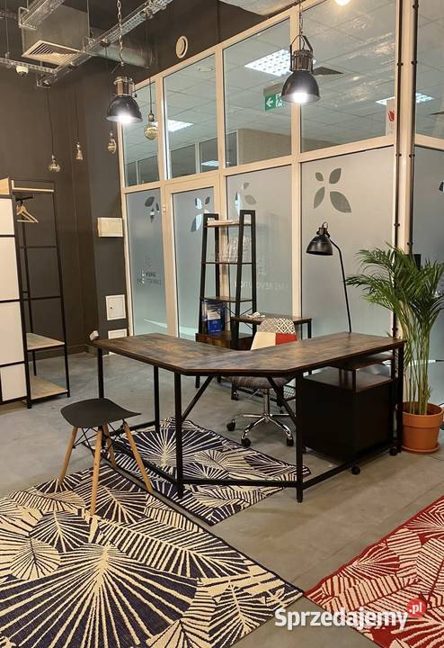 Komplet Industrial Loft biurko narożne Błonie