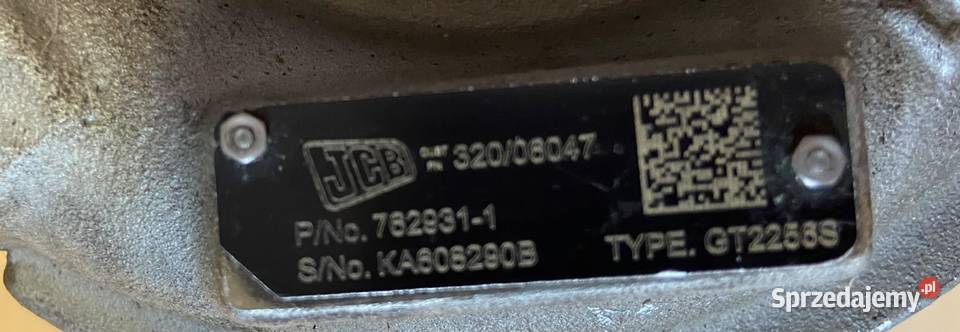 Oryginalna turbosprężarka turbina nowa JCB Suchoraba sprzedam