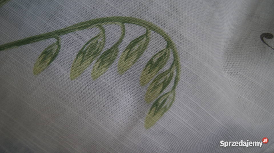 Zasłony SHABBY CHIC napisy kwiaty przelotki 2kpl Dobroszyce