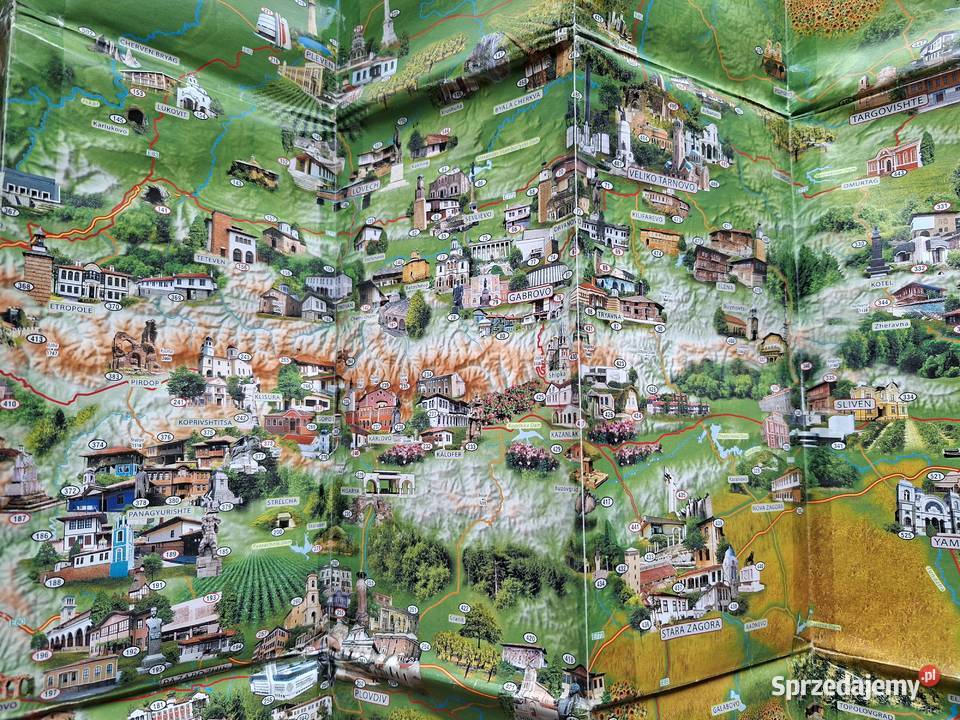 Bułgaria Bulgaria in photos tourist map 1540 000 małopolskie Kraków