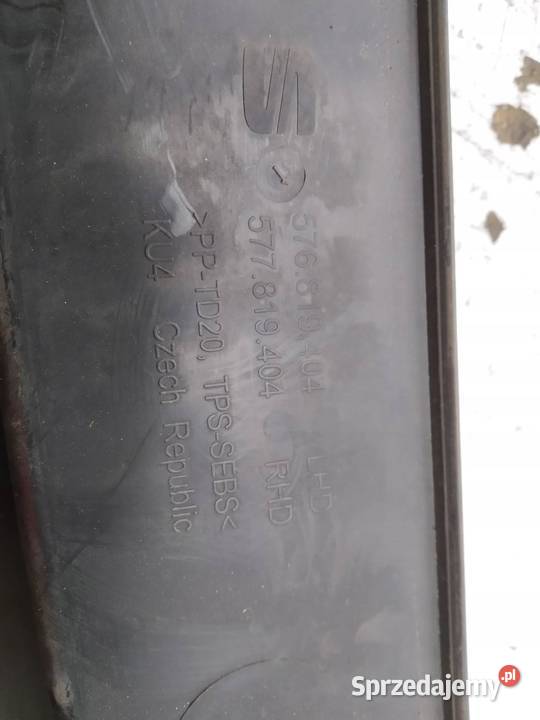 PODSZYBIE PLASTIKOWE EU 567819403 577819403 Rok produkcji 2018 Motoryzacja