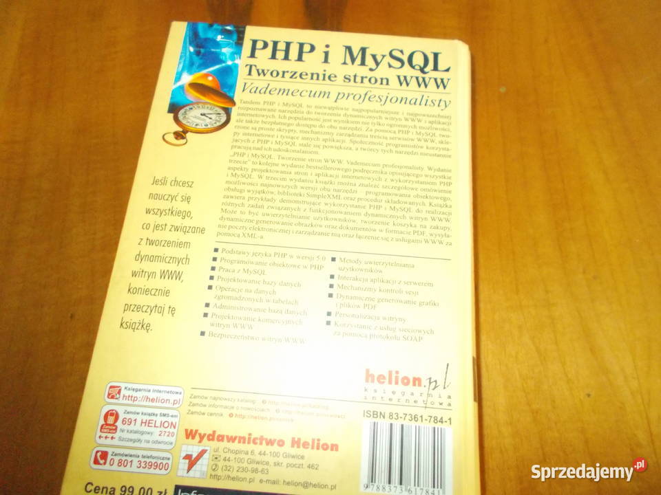 PHP o MySQL Tworzenie stron WWW informatyka, internet Kraków sprzedam