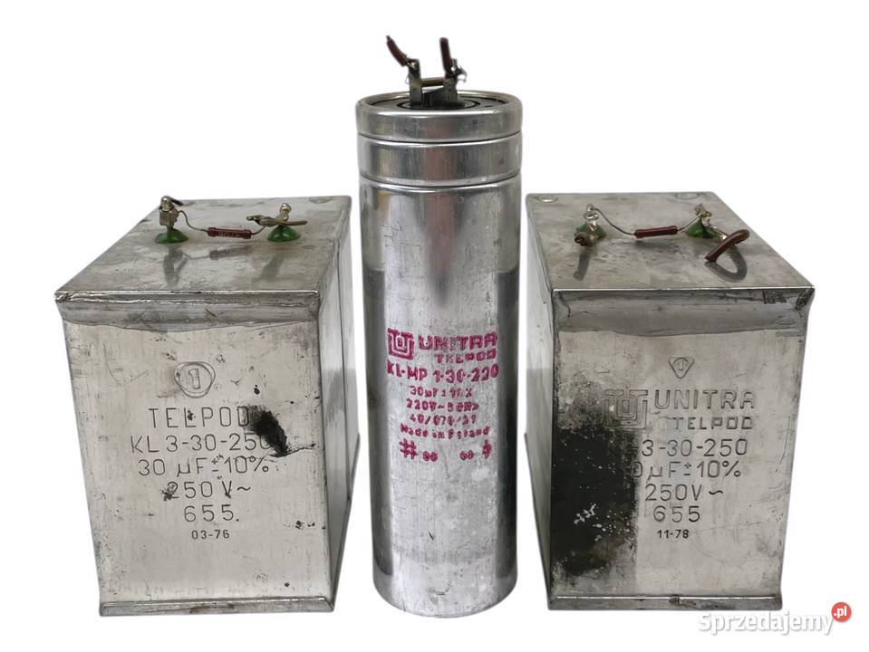 Kondensator Unitra Telpod 3 PRL Kraków