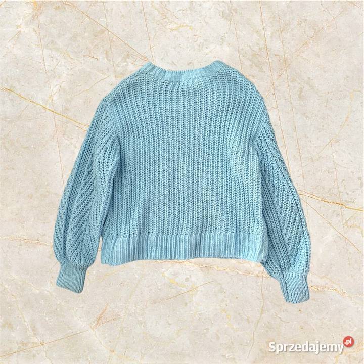 Sweter szenilowy HM S lekki oversize Kielce