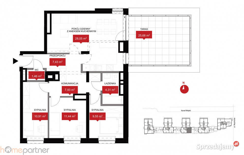 Mieszkanie Wrocław 811m2 4 pokojowe