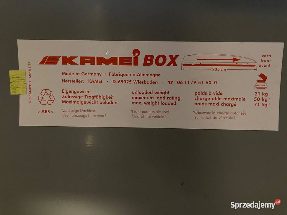 Box dachowy bagażnik na dach Gdynia