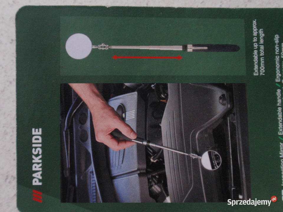 Parkside Lusterko warsztatowe inspekcyjne Łódź