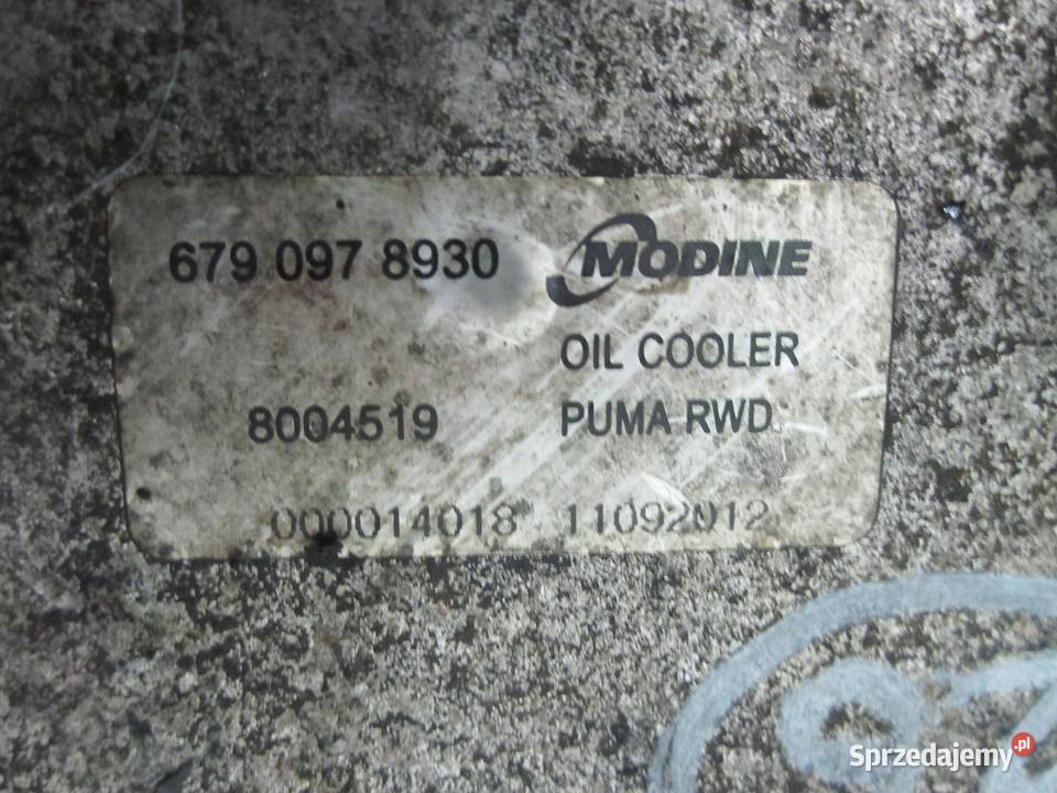 FORD TRANSIT 24 TDCI 08r chłodniczka oleju świętokrzyskie