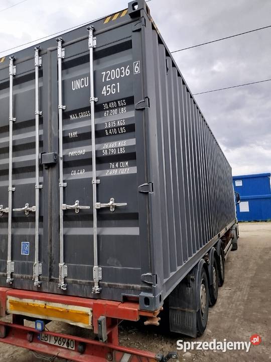 Kontener morski magazynowy budowlany 40 HC OW Magazynowanie Piła