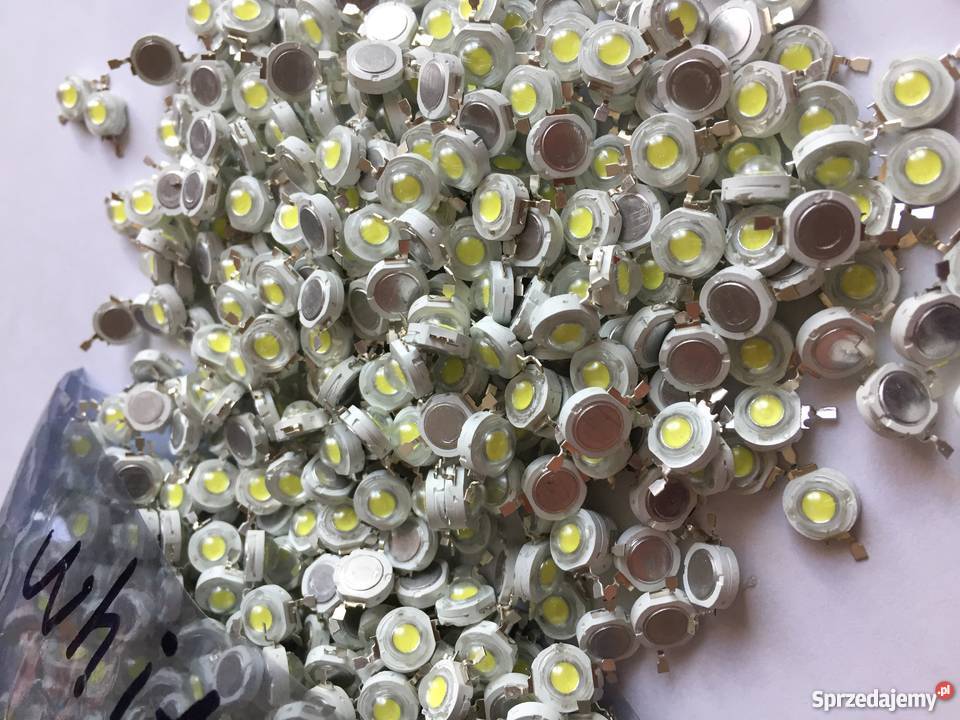 20 Dioda LED 1W biała zimna Pomiechówek