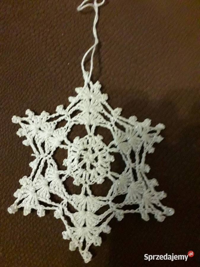 Śnieżynki na szydełku Pozostałe Łódź