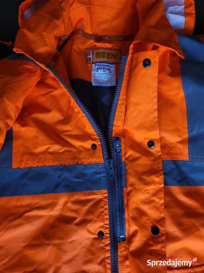Kurtka odblaskowa zimowa pikowana firmy Seen śląskie Gliwice