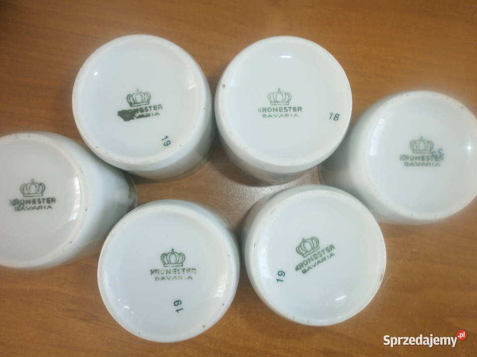 KRONESTER BAVARIA PORCELANA KIELISZKI Porcelana i szkło