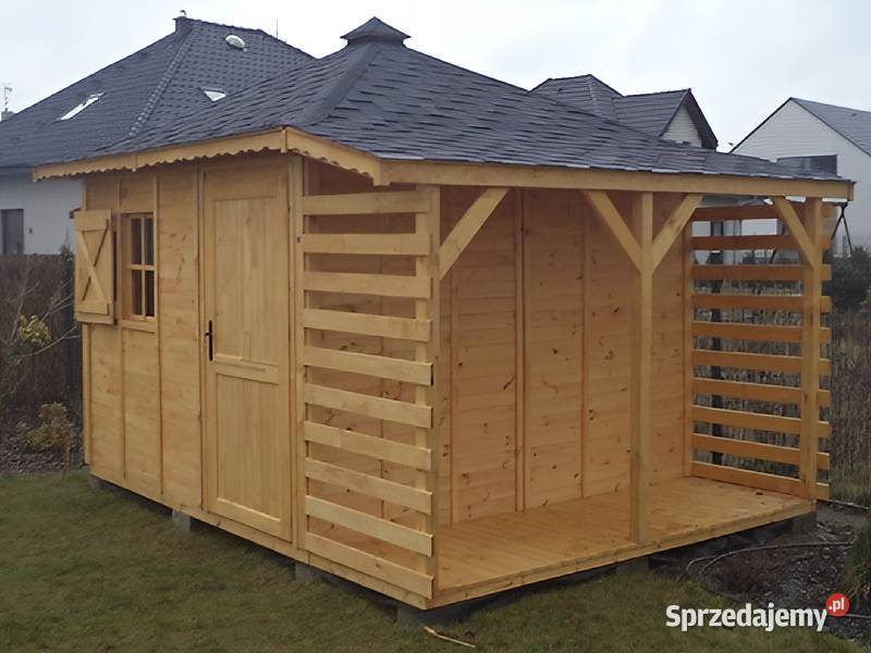 DOMEK ZEBRA OGRODOWY DACH CZTEROSPADOWY Parzymiechy