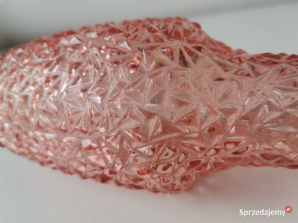 Stary różowy wazon Grys Lodowy huta Prądniczanka Porcelana i szkło Katowice