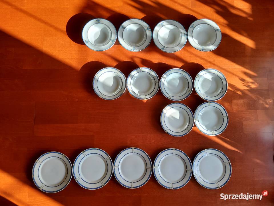 Zestaw 15 talerzy z porcelany Burg Lindau Oława sprzedam