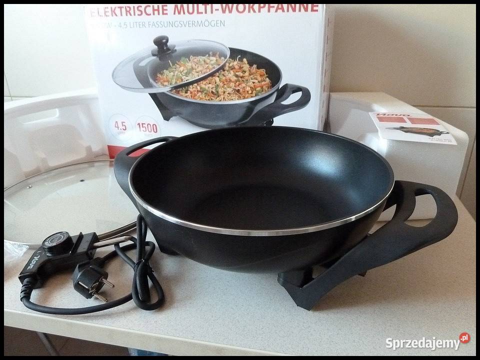 WOK Elektryczny 1500 Watt NOWY Dom i Ogród Rzeszów