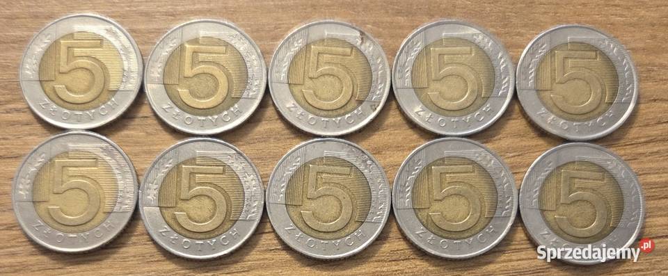 Monety 5 10 z 2008 roku niski nakład rzadkość Białystok