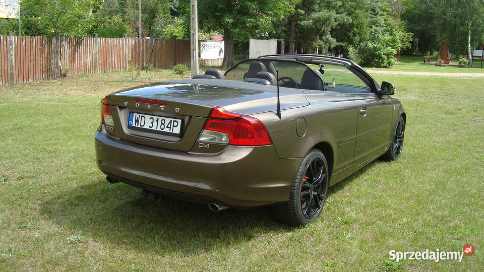 Volvo C70 D4 Summum 2011r Kabriolet brązowy skórzana tapicerka Motoryzacja Warszawa