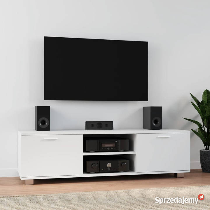 Szafka pod TV biały 140x405x35 materiał RTV mazowieckie Warszawa sprzedam