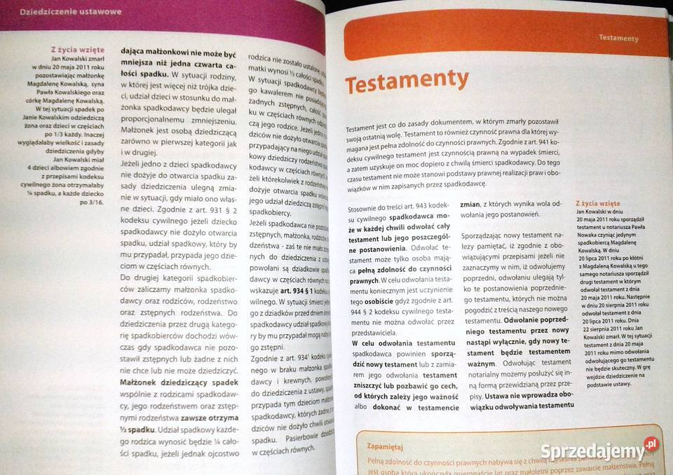 Testamenty Darowizny Spadki Michał Kozłowski Pozostałe Chełm