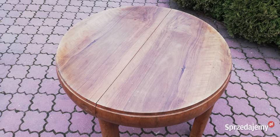Stół bombka do renowacji stylowy art deco beczka Sulbiny