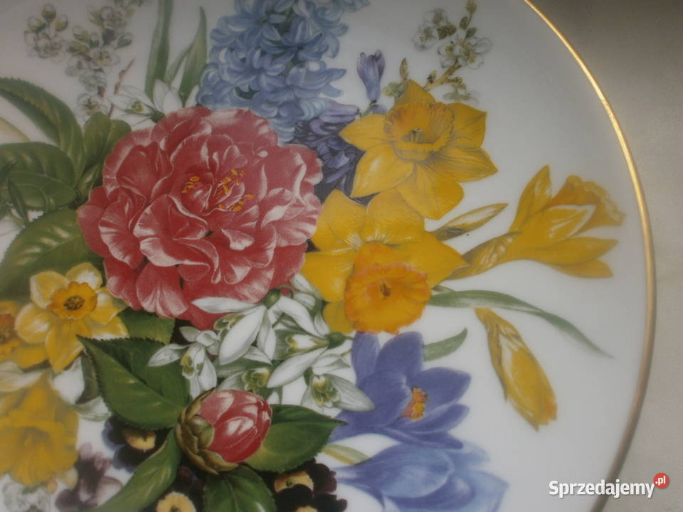 HUTSCHEUREUTHER piękny talerz lubuskie Zielona Góra