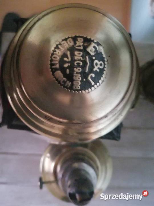 Stara lampa kolejowa na nafte z lat 20 tych Lampy Kraków