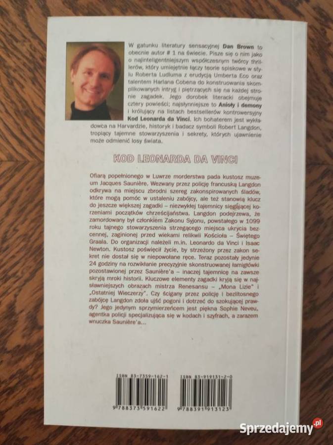 Kod Leonarda da Vinci Dan Brown ISBN 9788320057218 Kielce