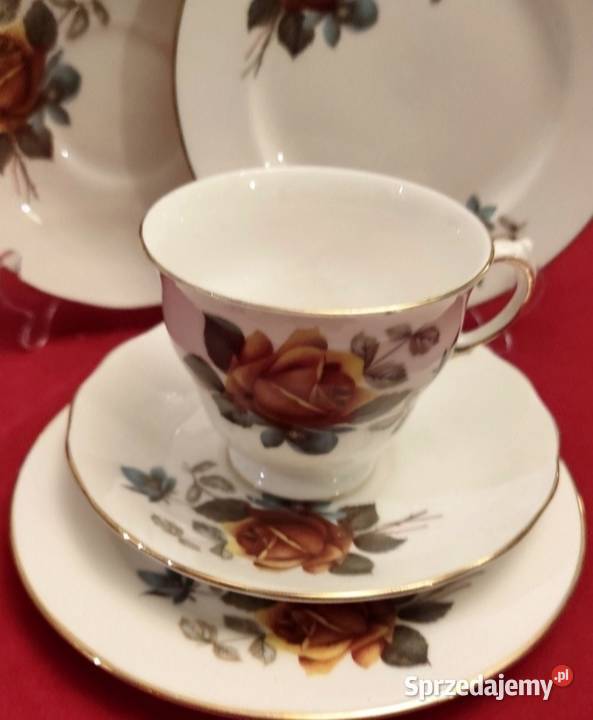 Porcelana zdobiona motywem róż łódzkie