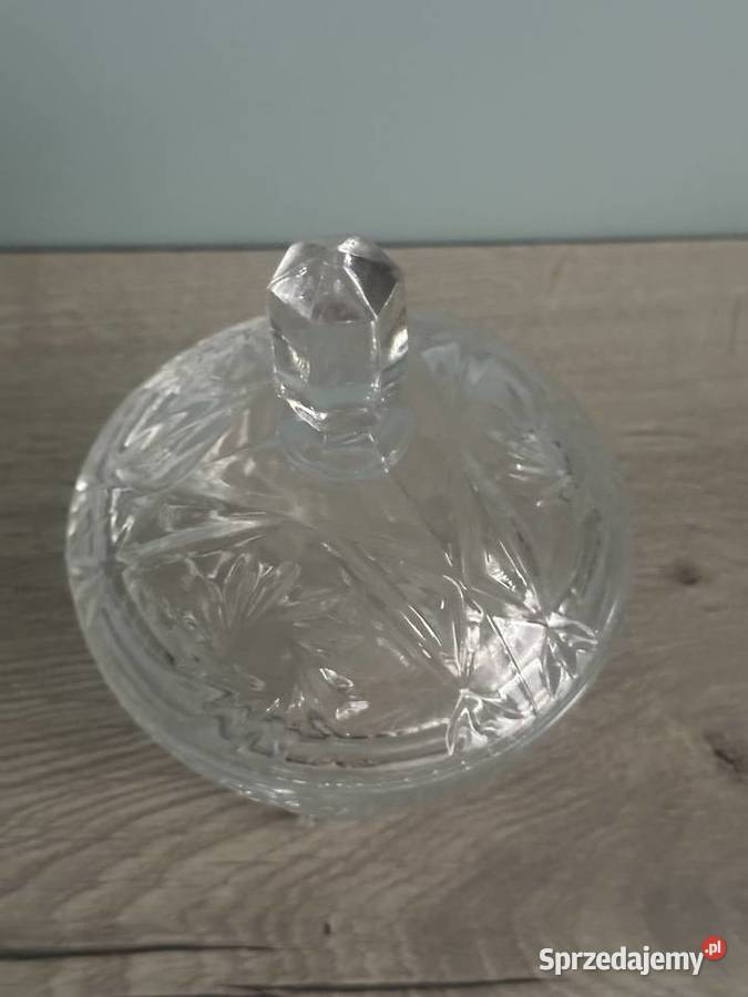 Bombonierka mała kryształ z lat 50tych Łódź