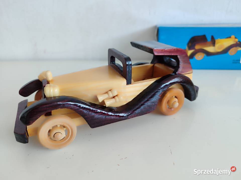 2 Kolekcjonerskie Drewniane retro autko Pozostałe dolnośląskie