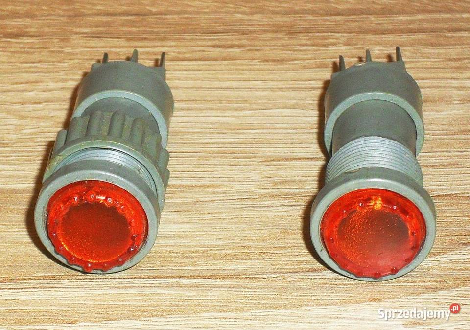 Lampka kontrolna pomarańczowa z żarówką 12 V 2 W